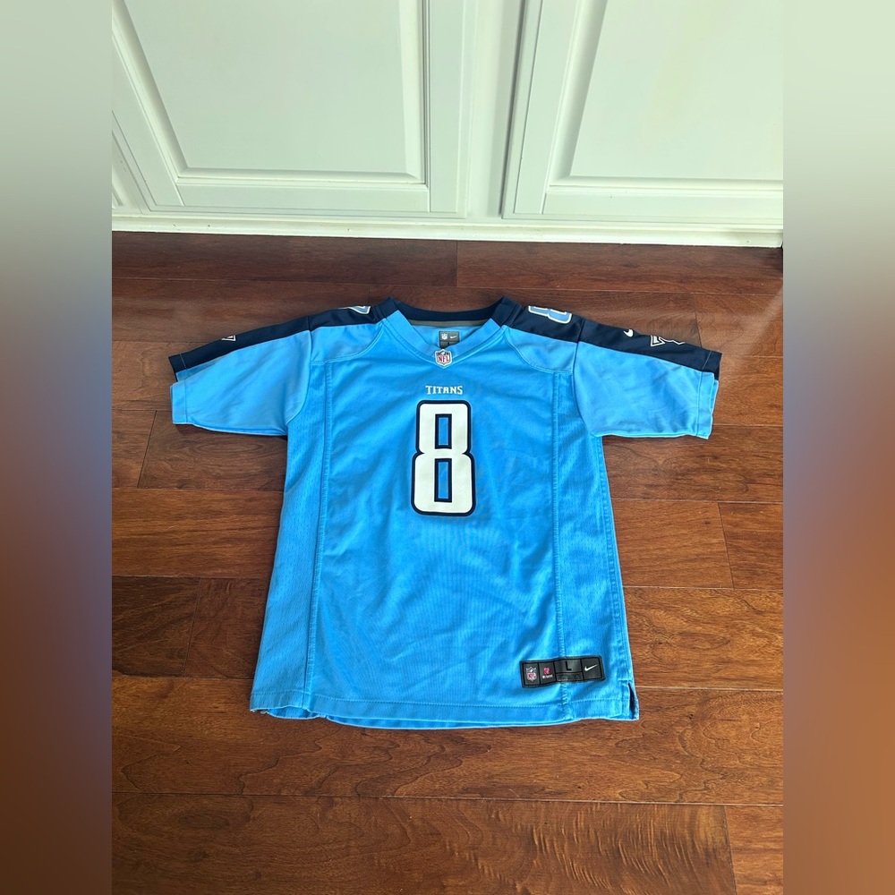 NFL Nike Titans 8 Mariota youth jersey large 14/16 L boys football